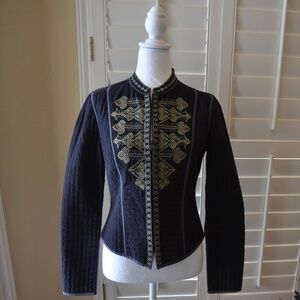 Peruvian Connection Medina Embroidered Reversible  Jacket